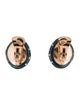 Taffin 18K Ceramic & Diamond Charleston Pebble Clip-On Earrings