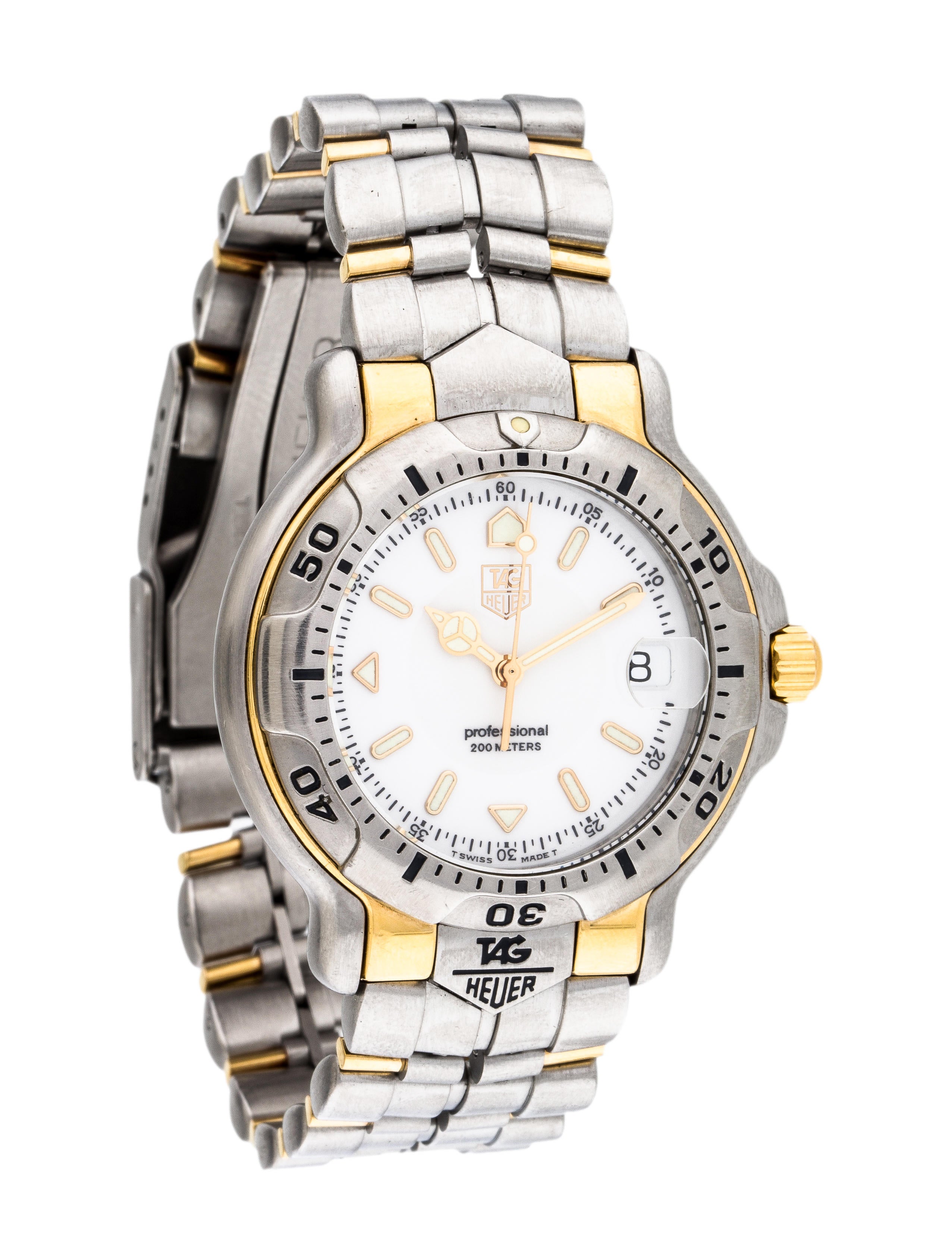 時計 TAG HEUER Professional WH1151-K1 TAG Heuer 6000 White Men's Watch - WH1151-K1 for sale online