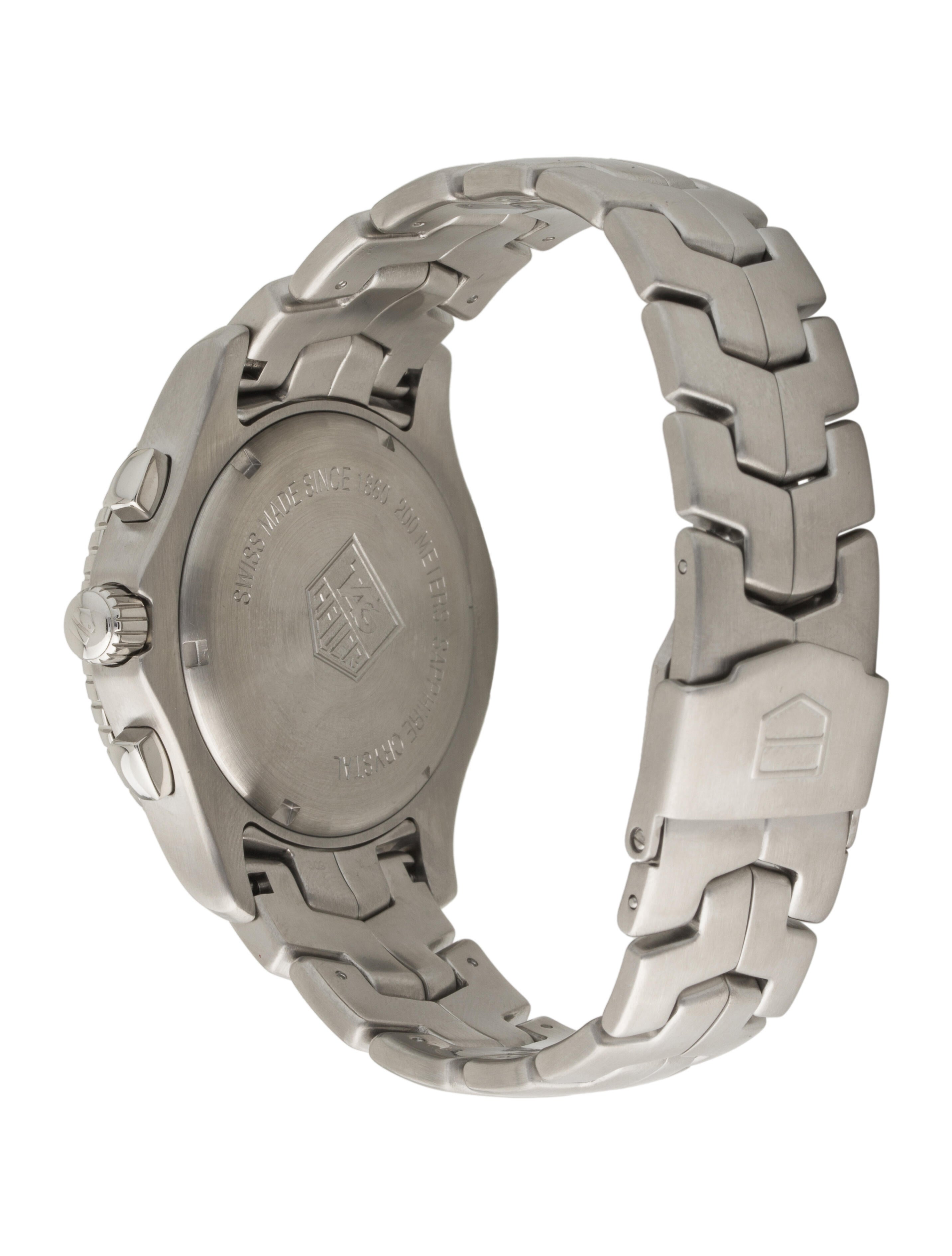 Tag Heuer Link Chronograph Watch CJ1110.BA0576 The RealReal