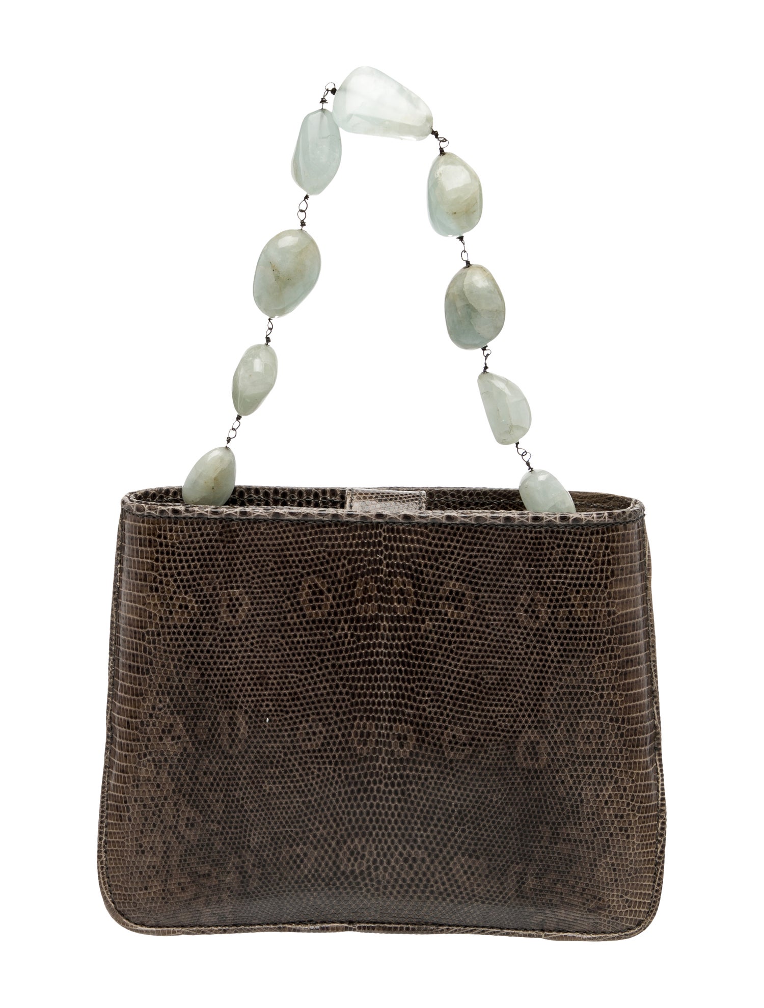 Tanner Krolle Embossed Leather Top Handle Bag