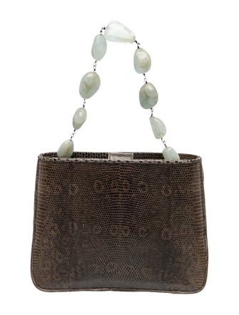 Tanner Krolle Embossed Leather Top Handle Bag