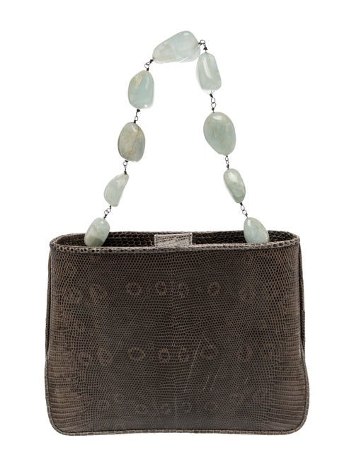 Tanner Krolle Embossed Leather Top Handle Bag