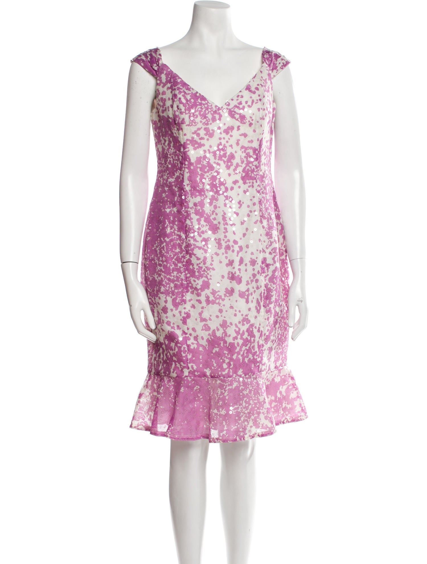 Tom and Linda Platt Floral Print Knee-Length Dress