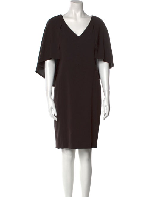Tom and Linda Platt V-Neck Knee-Length Dress