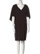 Tom and Linda Platt V-Neck Knee-Length Dress
