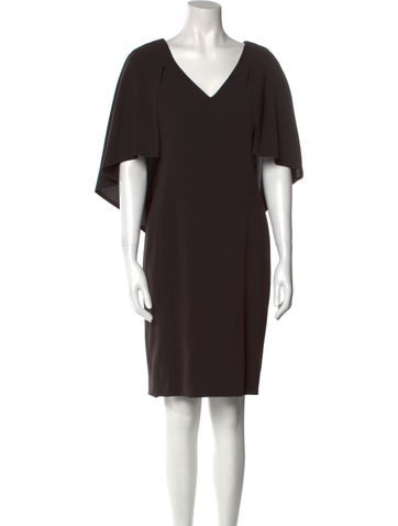 Tom and Linda Platt Dresses V-Neck Knee-Length Dress M