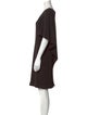 Tom and Linda Platt V-Neck Knee-Length Dress