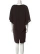 Tom and Linda Platt V-Neck Knee-Length Dress