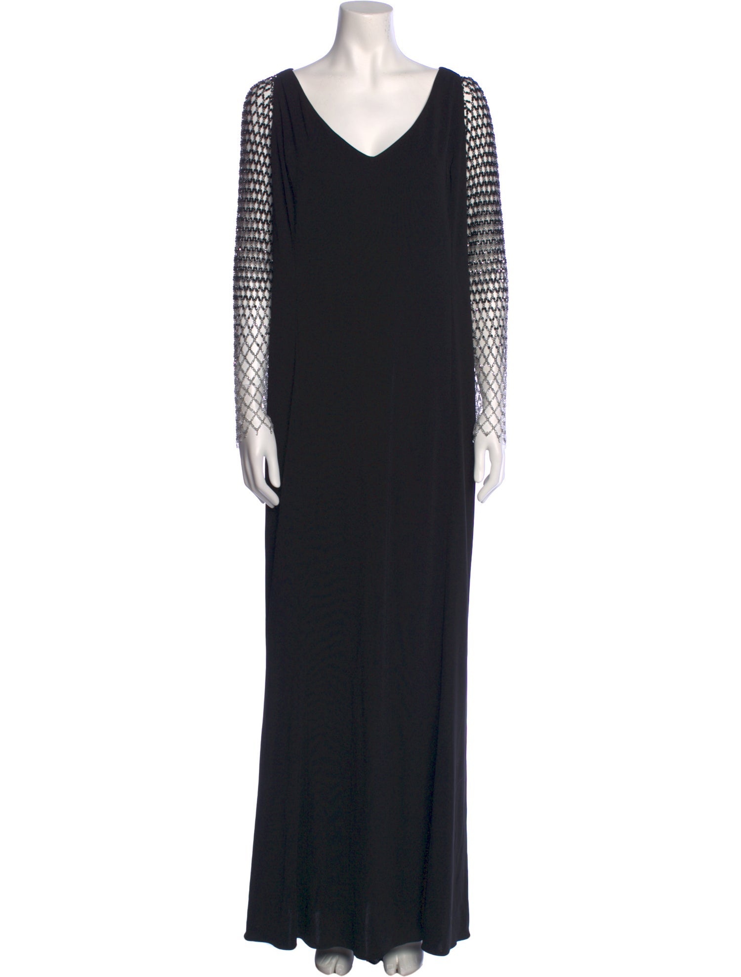 Tom and Linda Platt V-Neck Long Dress