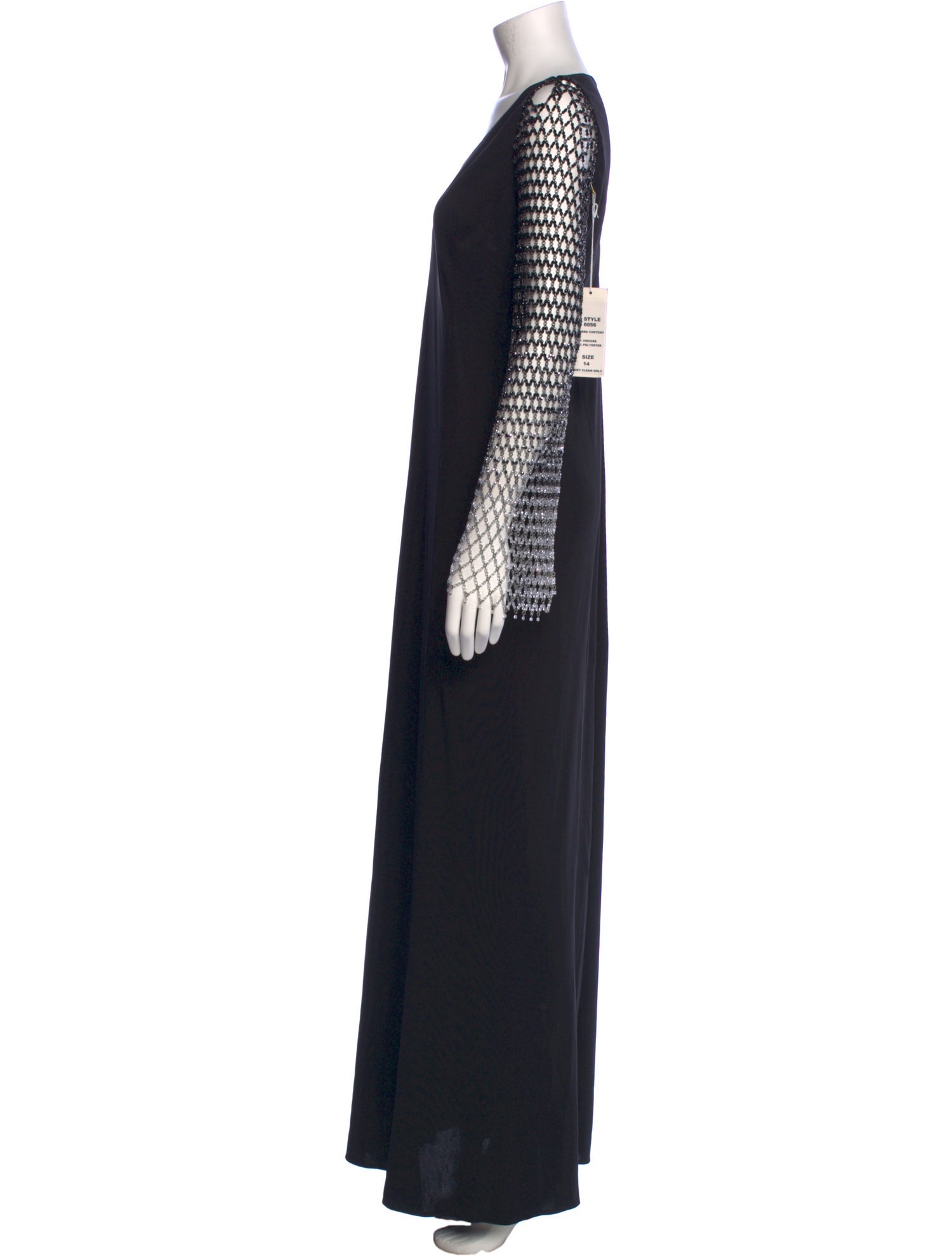 Tom and Linda Platt V-Neck Long Dress