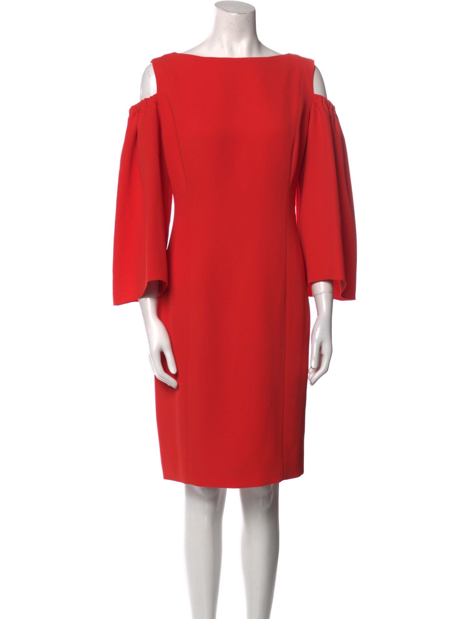 Tom and Linda Platt Bateau Neckline Knee-Length Dress