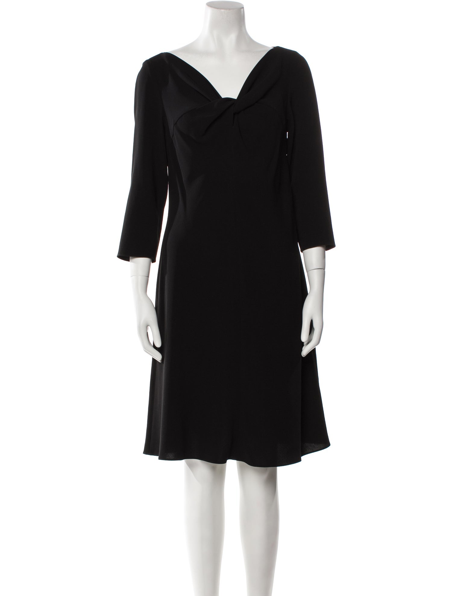 Tom and Linda Platt Cowl Neck Mini Dress
