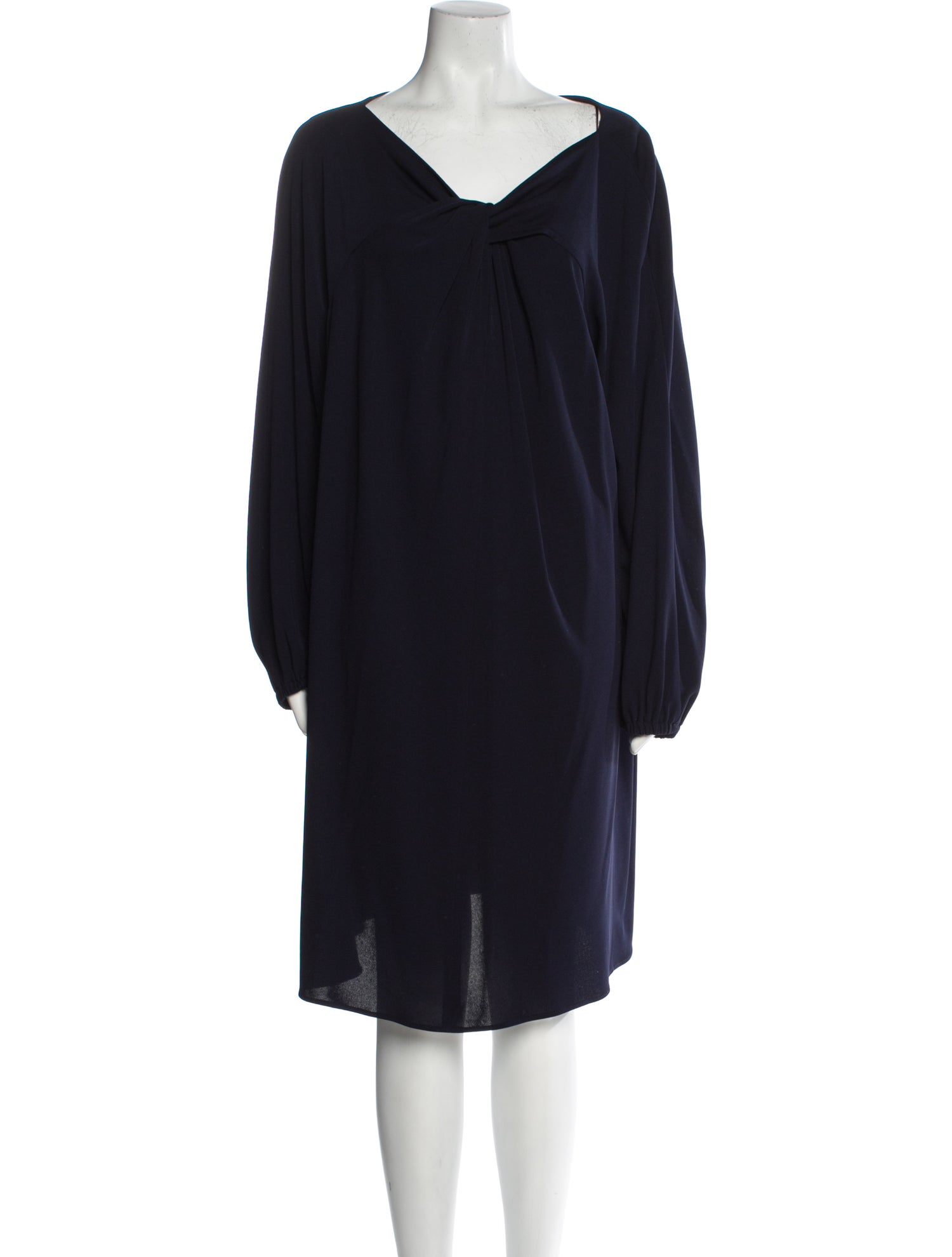 Tom and Linda Platt V-Neck Knee-Length Dress