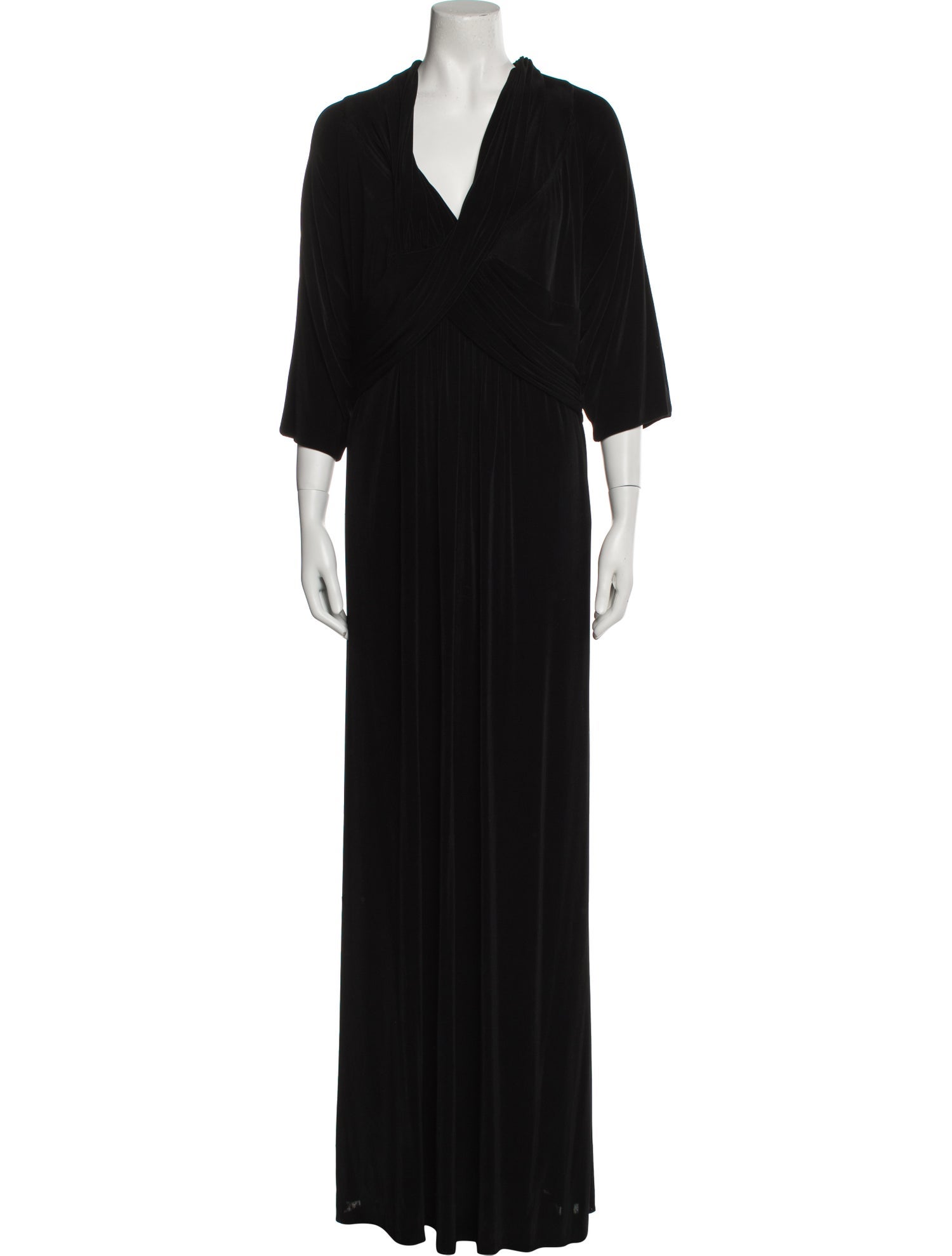 Tom and Linda Platt Plunge Neckline Long Dress