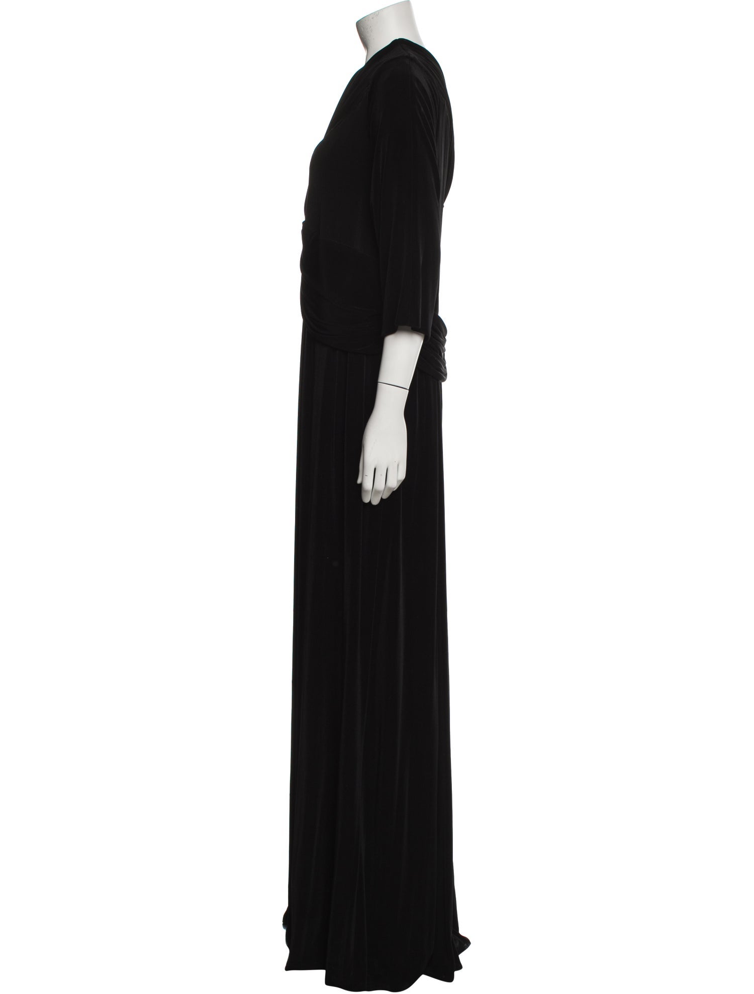 Tom and Linda Platt Plunge Neckline Long Dress