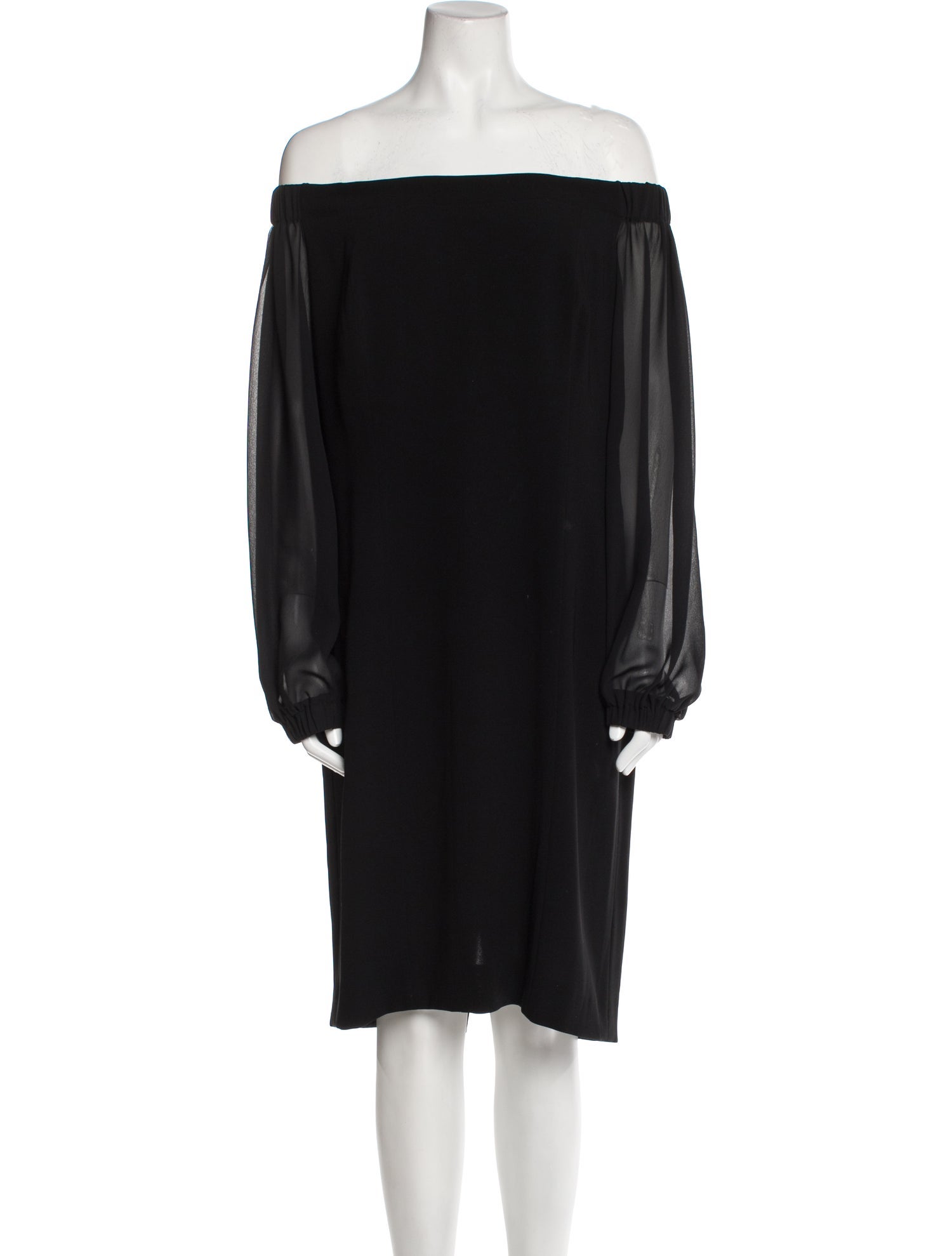 Tom and Linda Platt Off-The-Shoulder Mini Dress