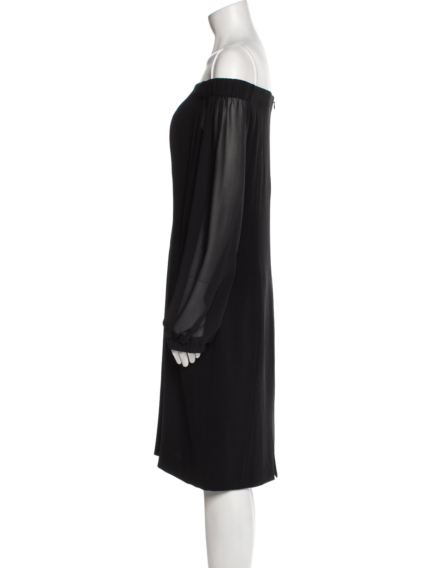 Tom and Linda Platt Off-The-Shoulder Mini Dress