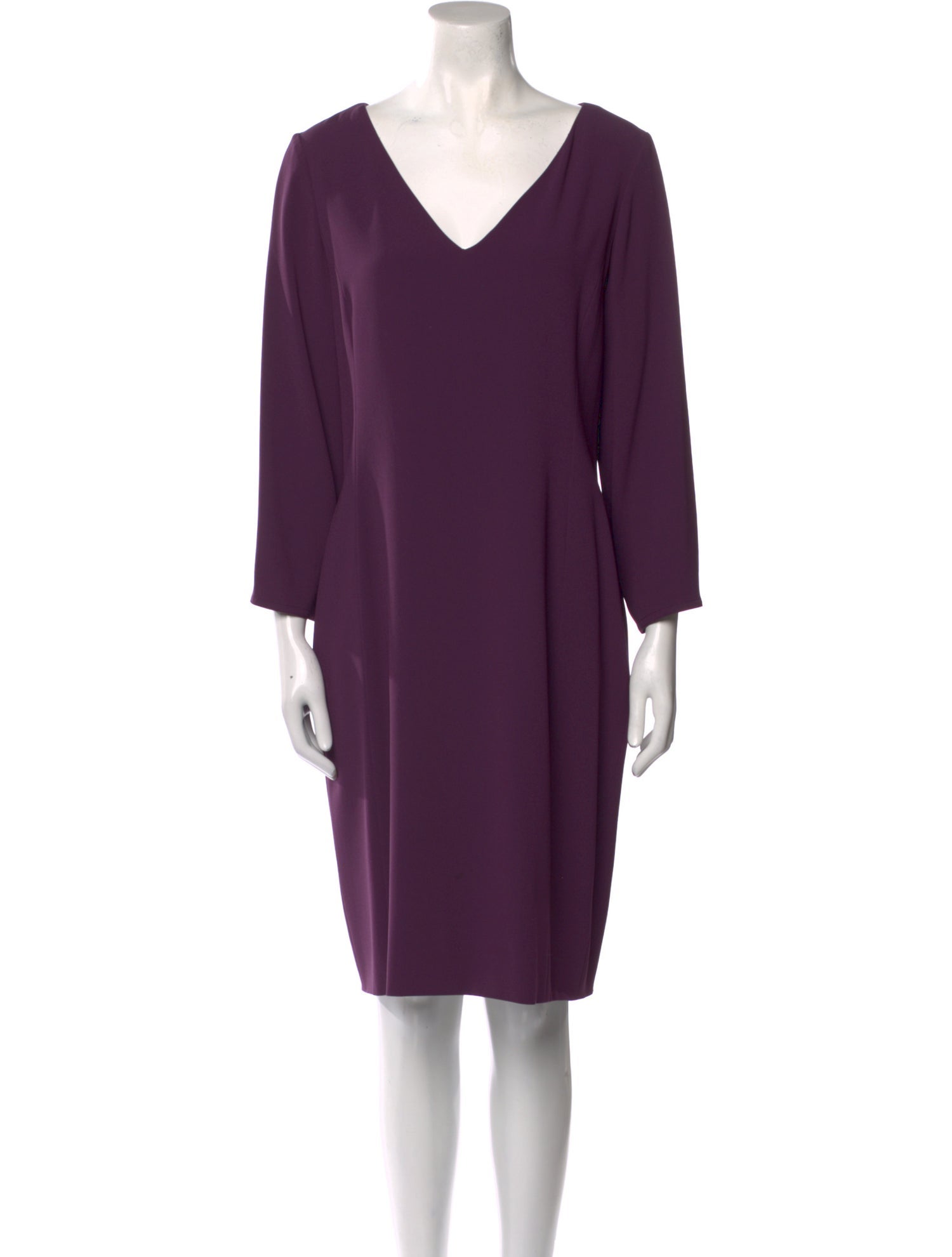 Tom and Linda Platt V-Neck Knee-Length Dress