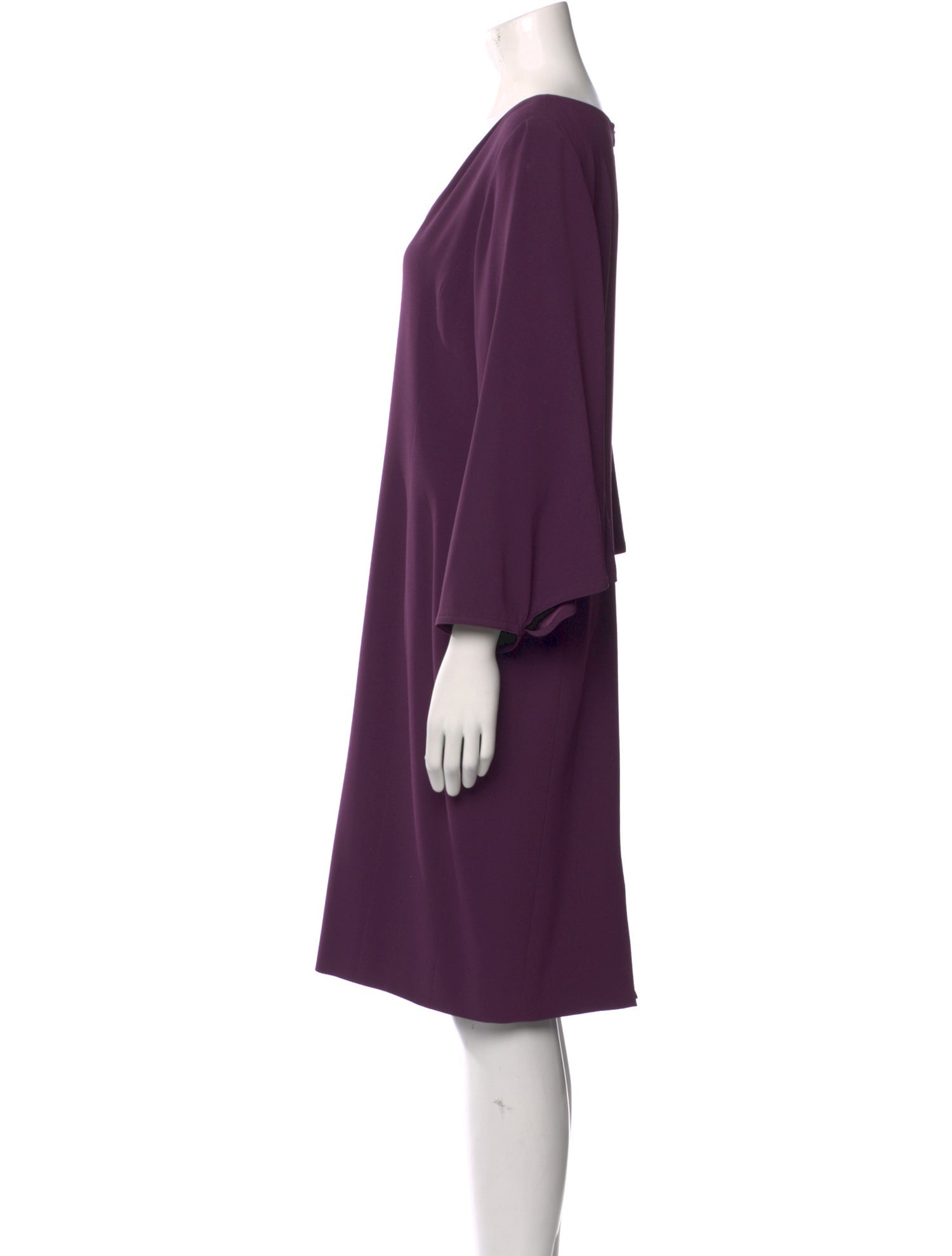Tom and Linda Platt V-Neck Knee-Length Dress