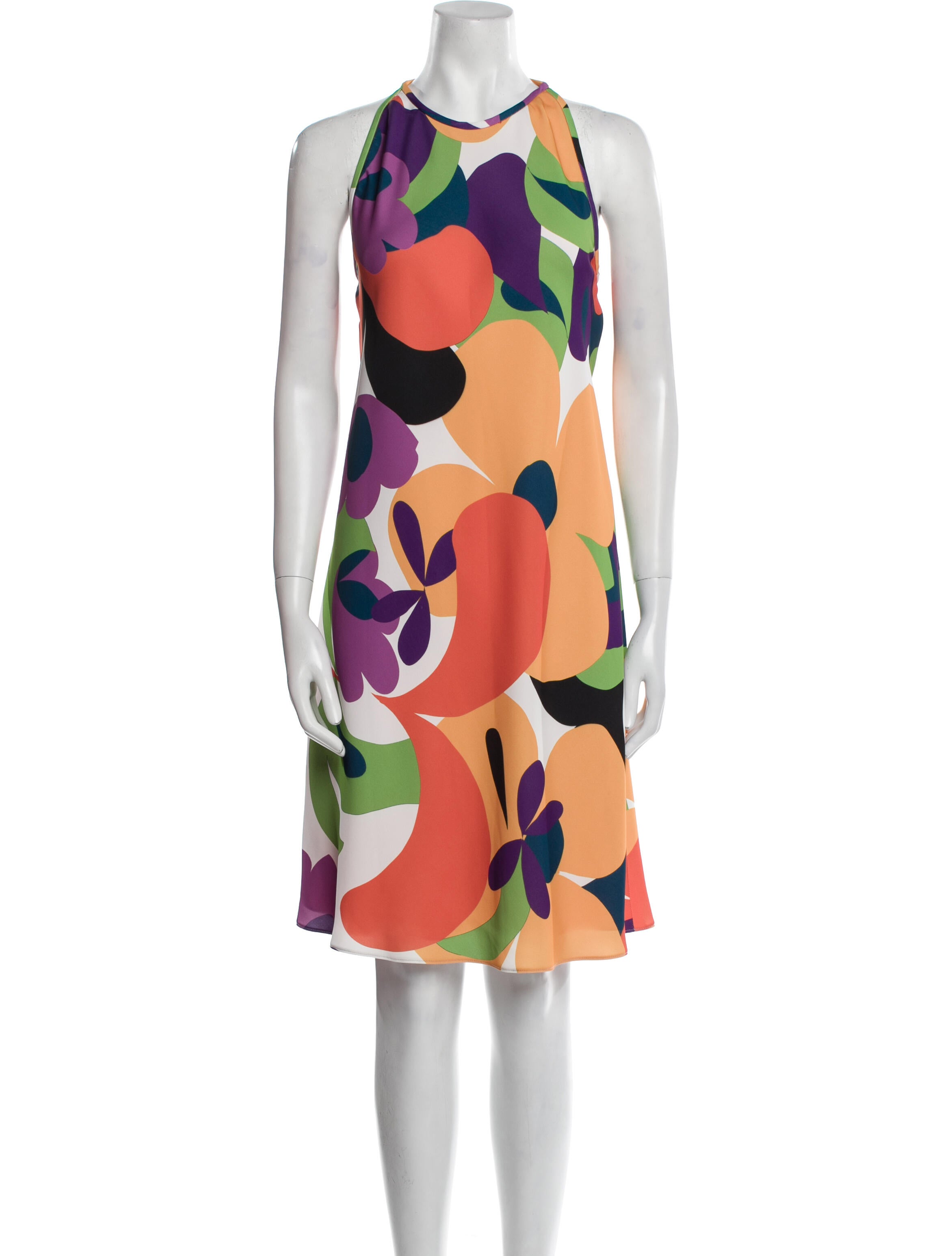 Tom and Linda Platt Printed Knee-Length Dress
