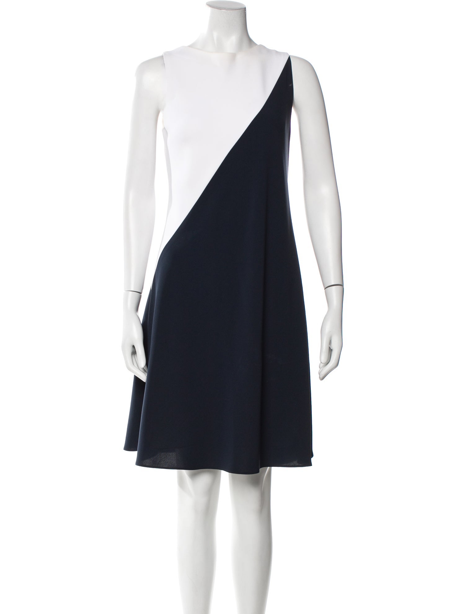 Tom and Linda Platt Bateau Neckline Mini Dress