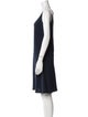 Tom and Linda Platt Bateau Neckline Mini Dress