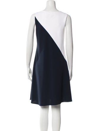 Tom and Linda Platt Bateau Neckline Mini Dress