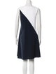 Tom and Linda Platt Bateau Neckline Mini Dress