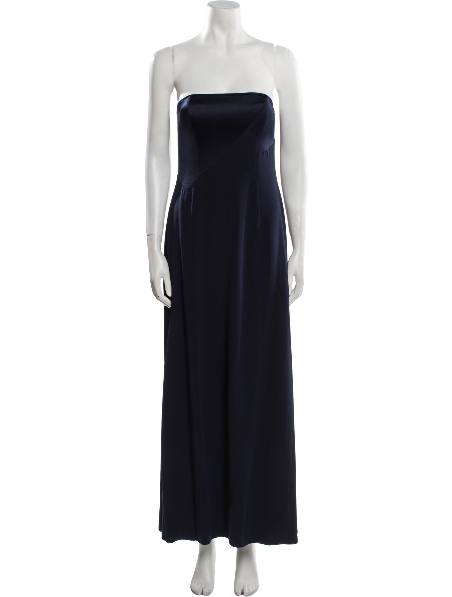 Tom and Linda Platt Strapless Long Dress