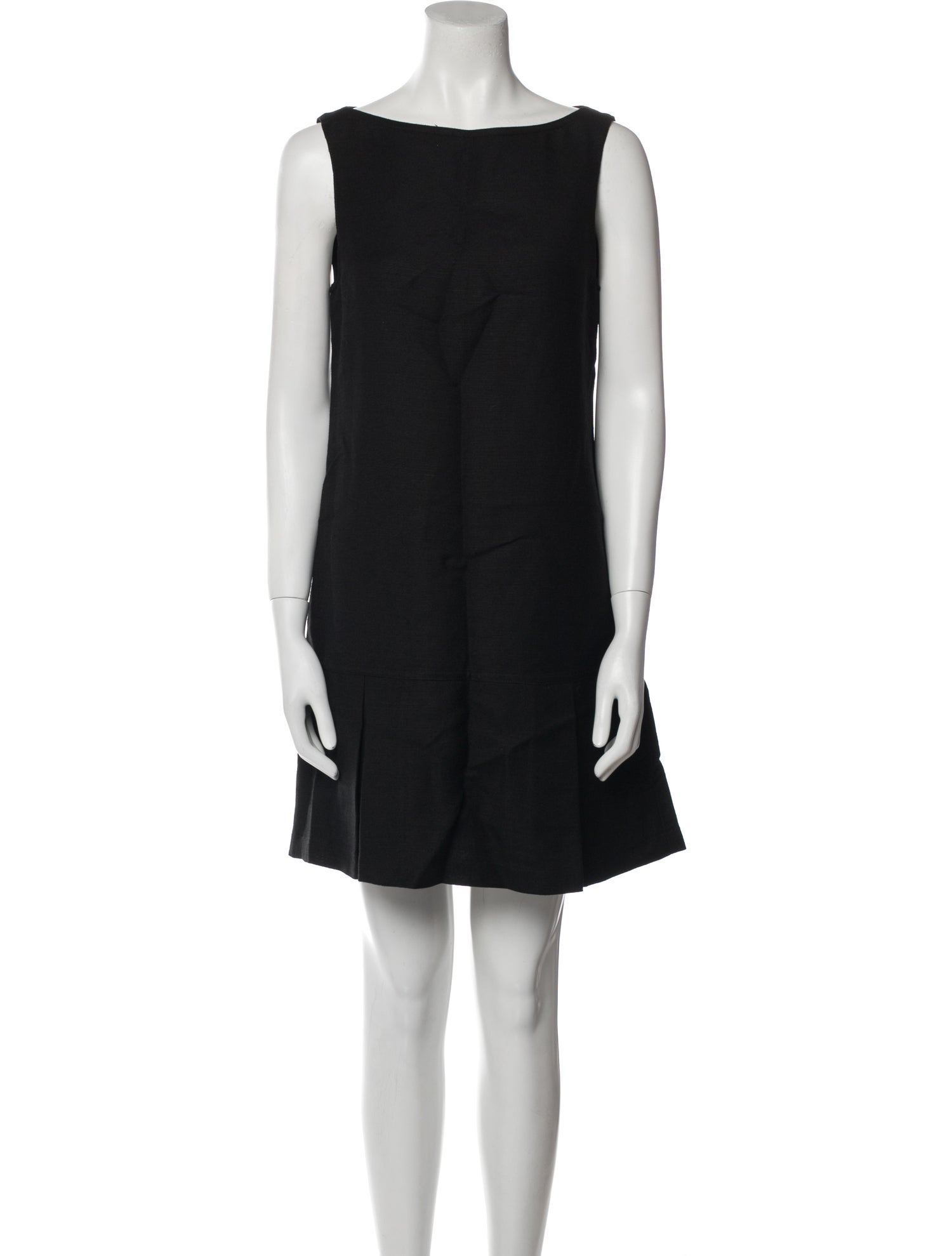 Tom and Linda Platt Bateau Neckline Mini Dress