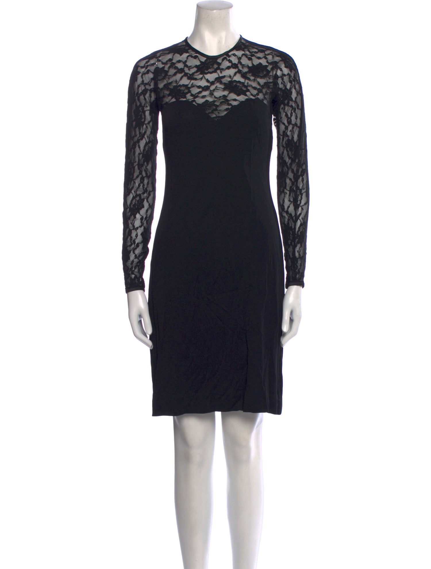Tom and Linda Platt Lace Pattern Mini Dress
