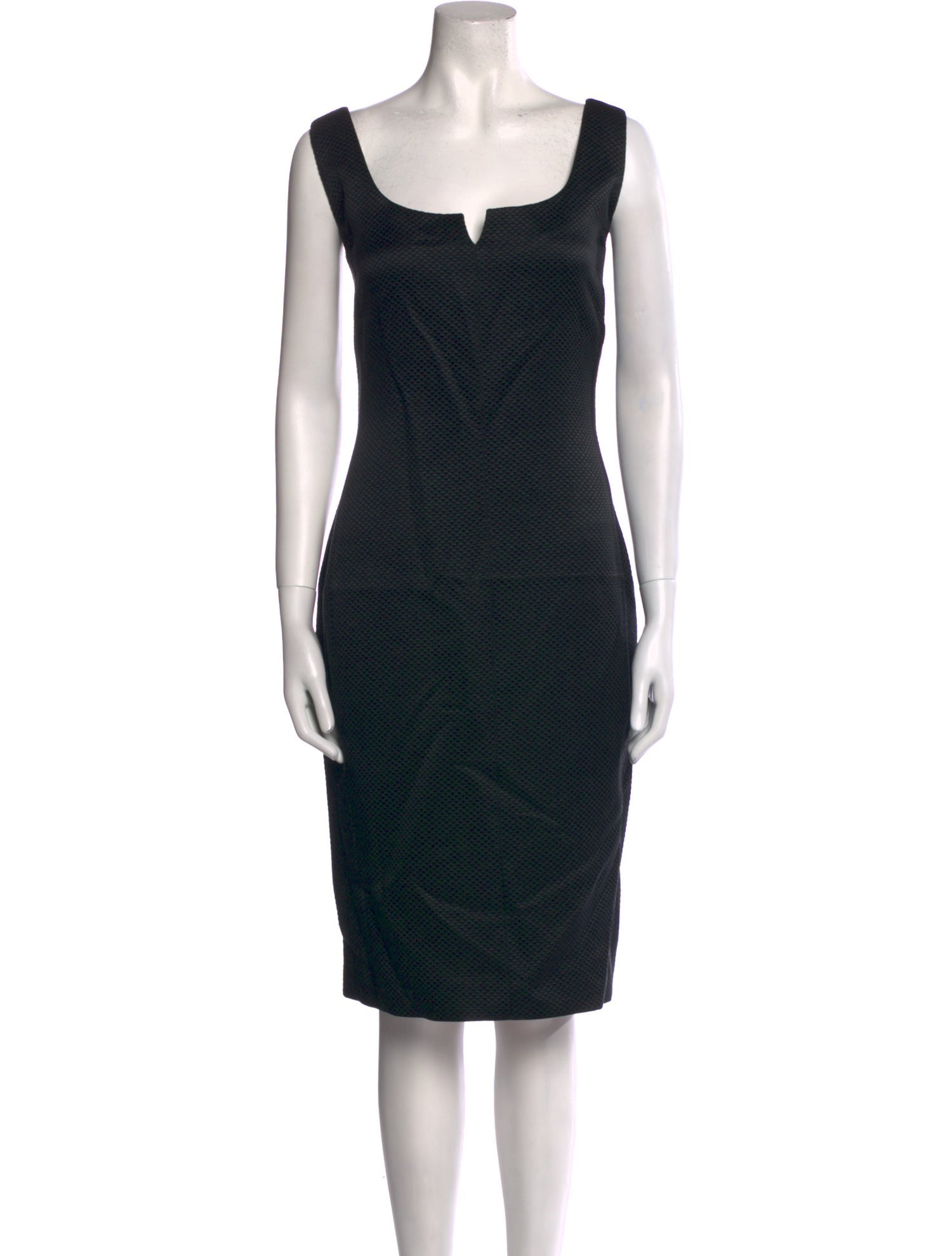 Tom and Linda Platt Square Neckline Midi Length Dress