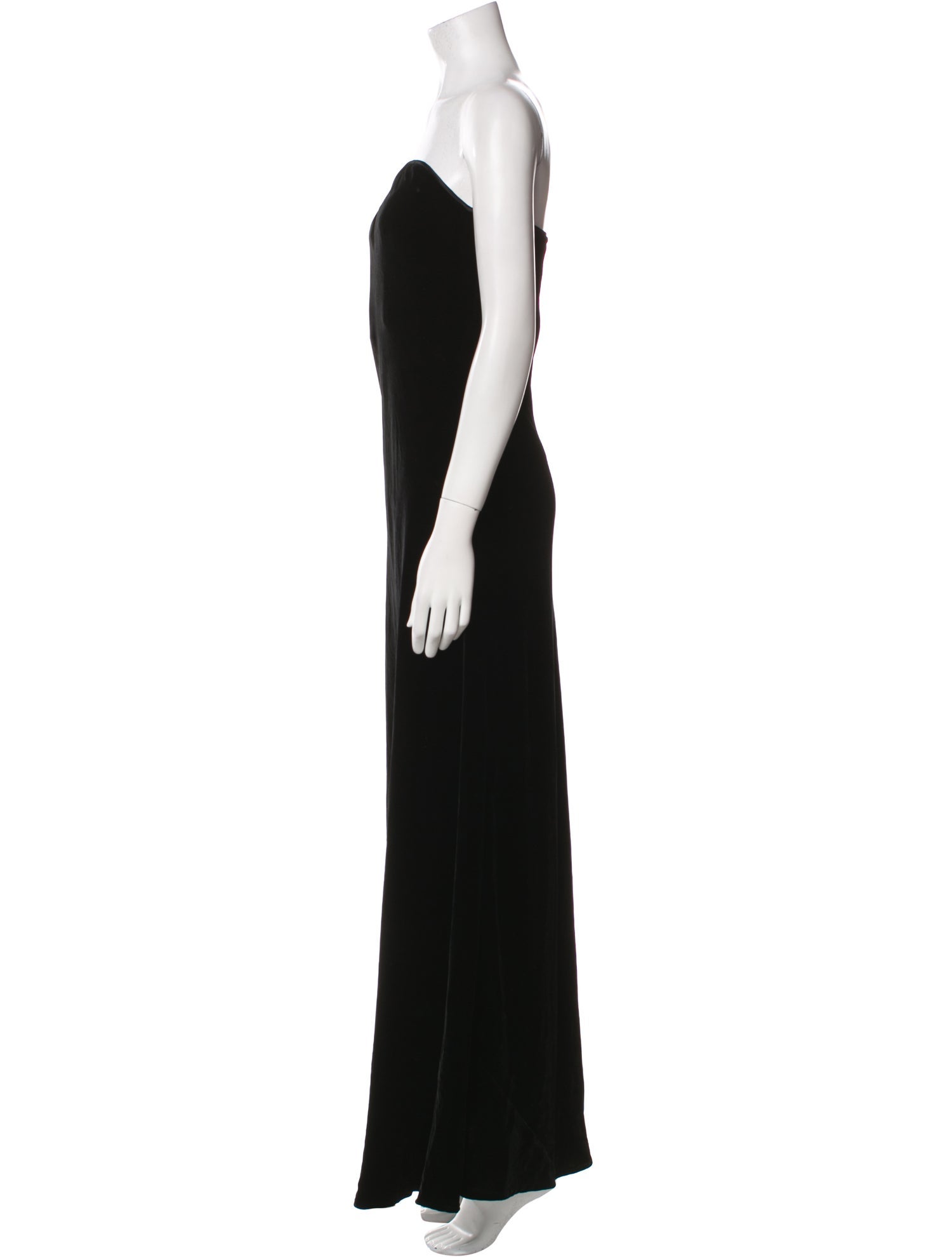 Tom and Linda Platt Strapless Long Dress