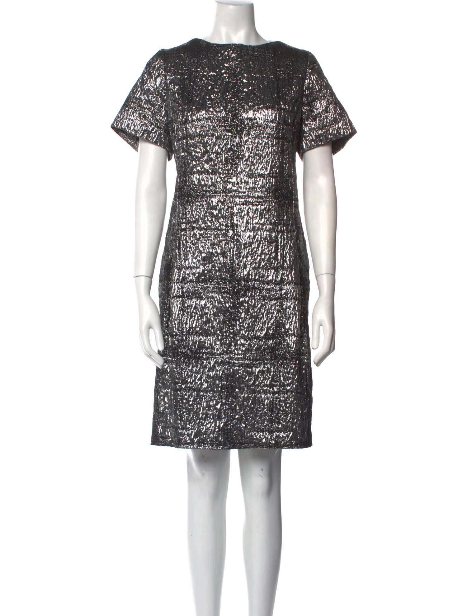 Tom and Linda Platt Bateau Neckline Knee-Length Dress