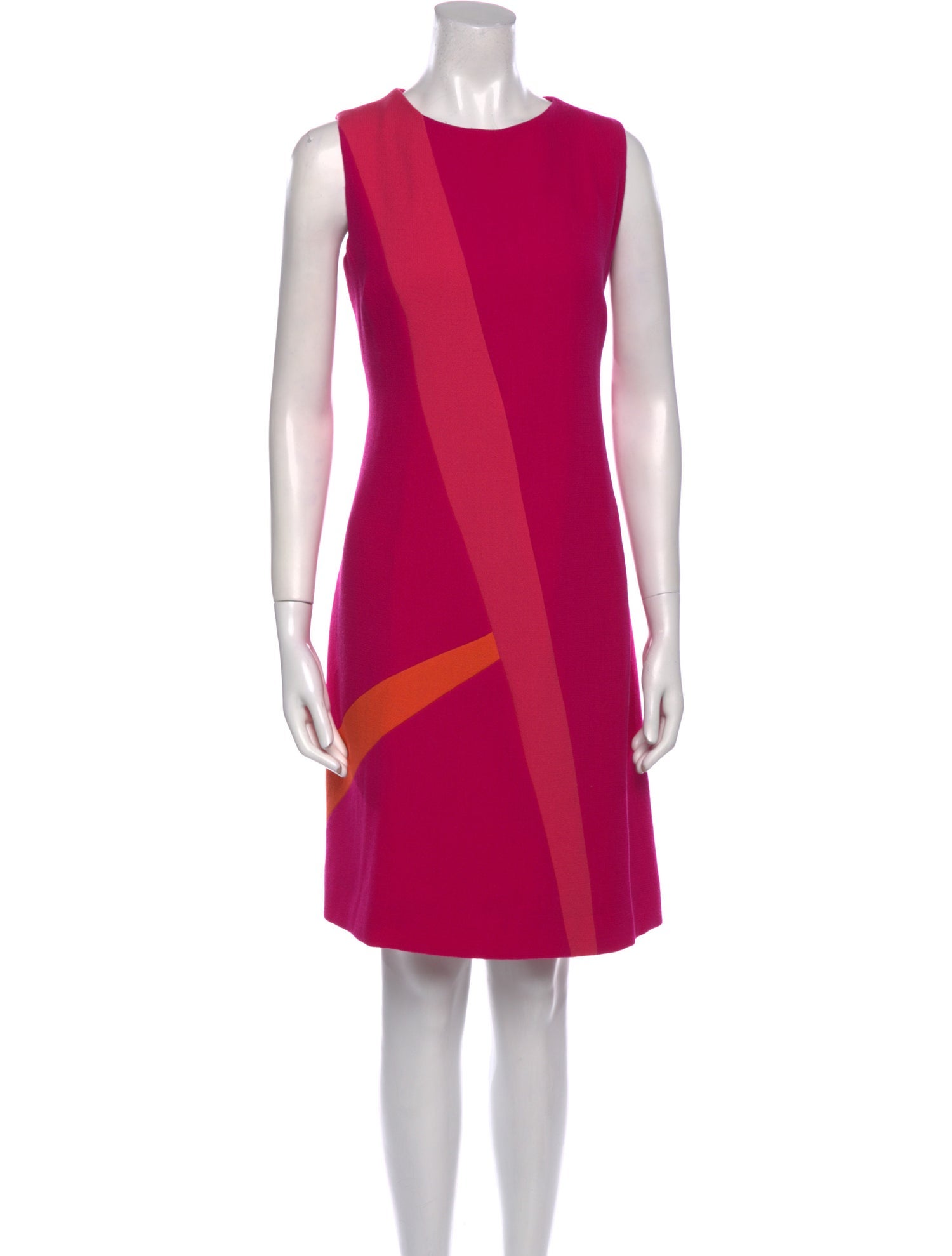 Tom and Linda Platt Colorblock Pattern Mini Dress