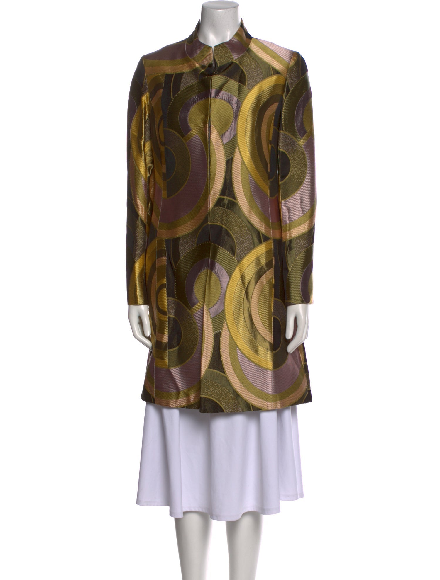 Tom and Linda Platt Printed Knee-Length Dress