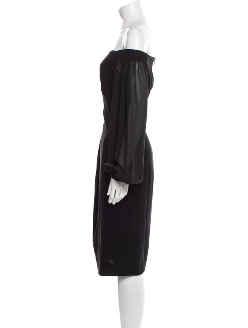 Tom and Linda Platt Off-The-Shoulder Knee-Length Dress