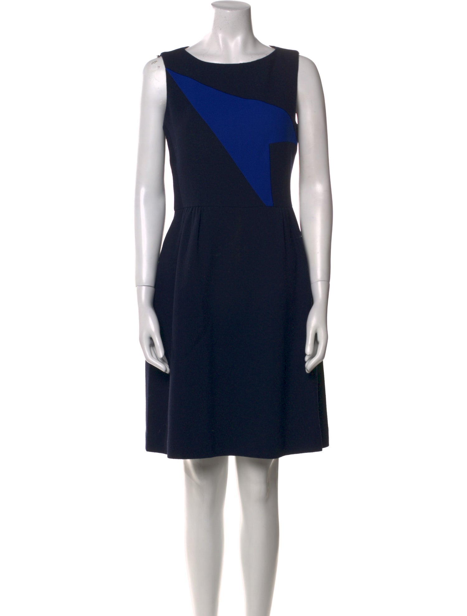 Tom and Linda Platt Bateau Neckline Mini Dress