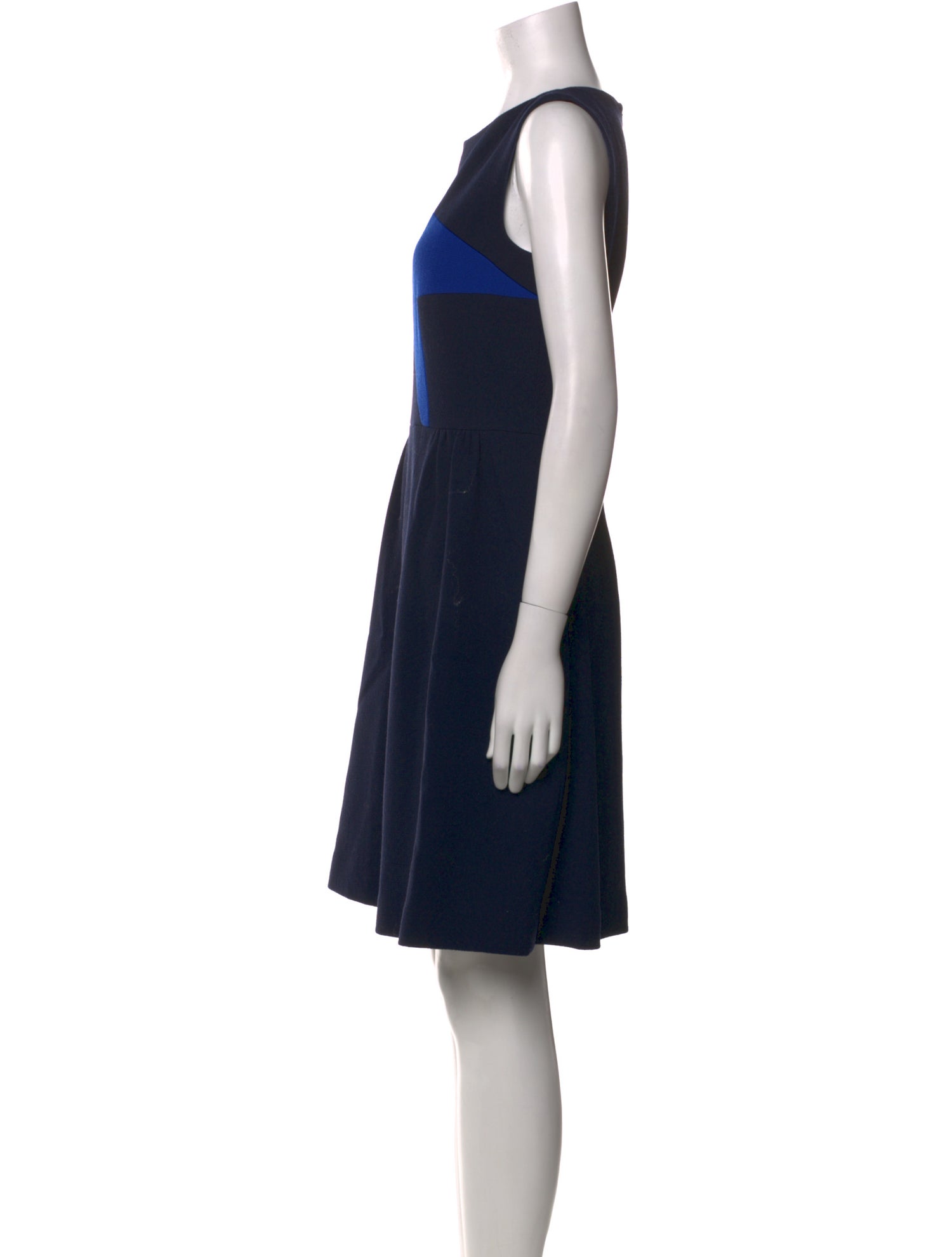 Tom and Linda Platt Bateau Neckline Mini Dress