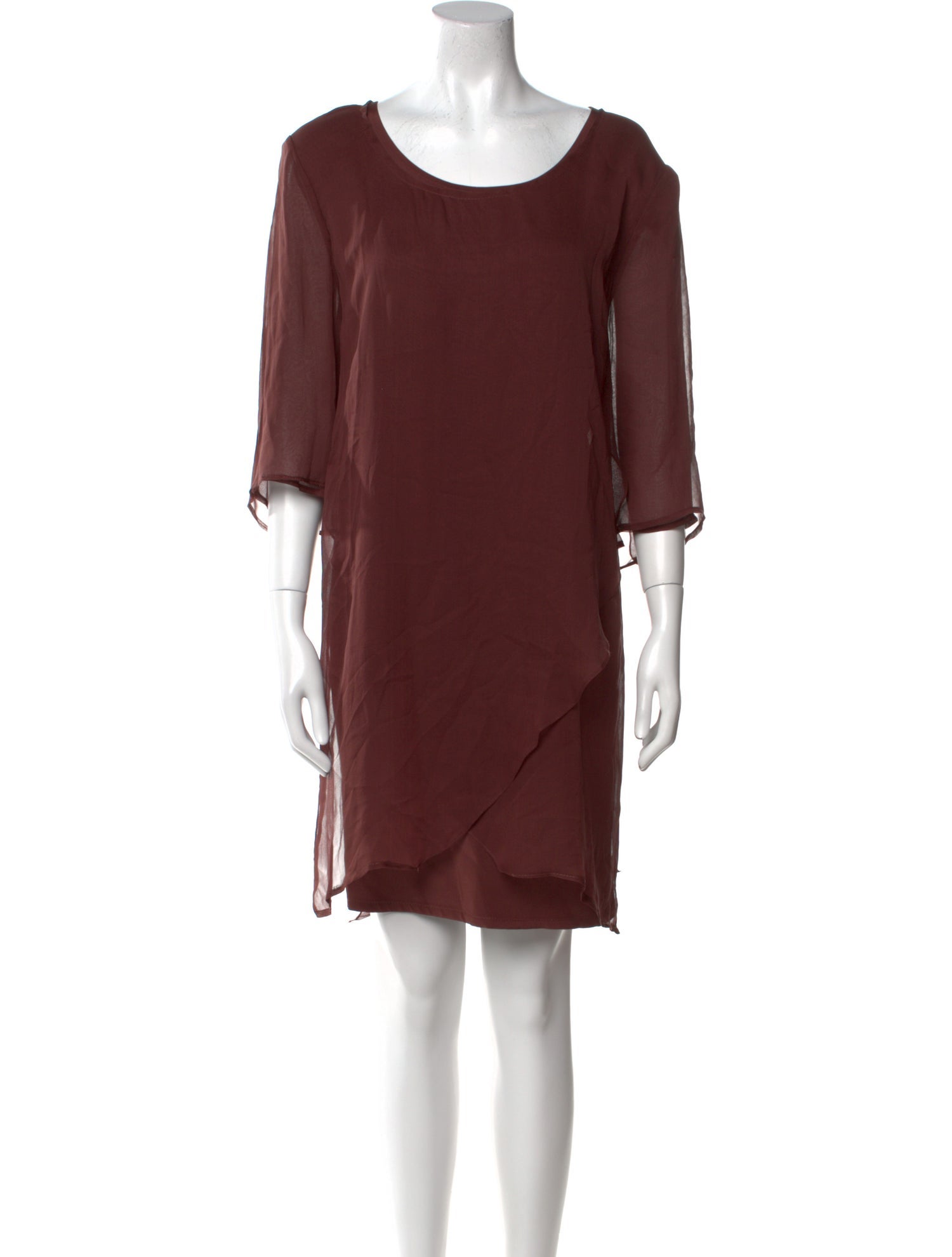 Tom and Linda Platt Scoop Neck Knee-Length Dress