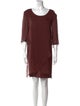 Tom and Linda Platt Scoop Neck Knee-Length Dress