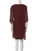 Tom and Linda Platt Scoop Neck Knee-Length Dress