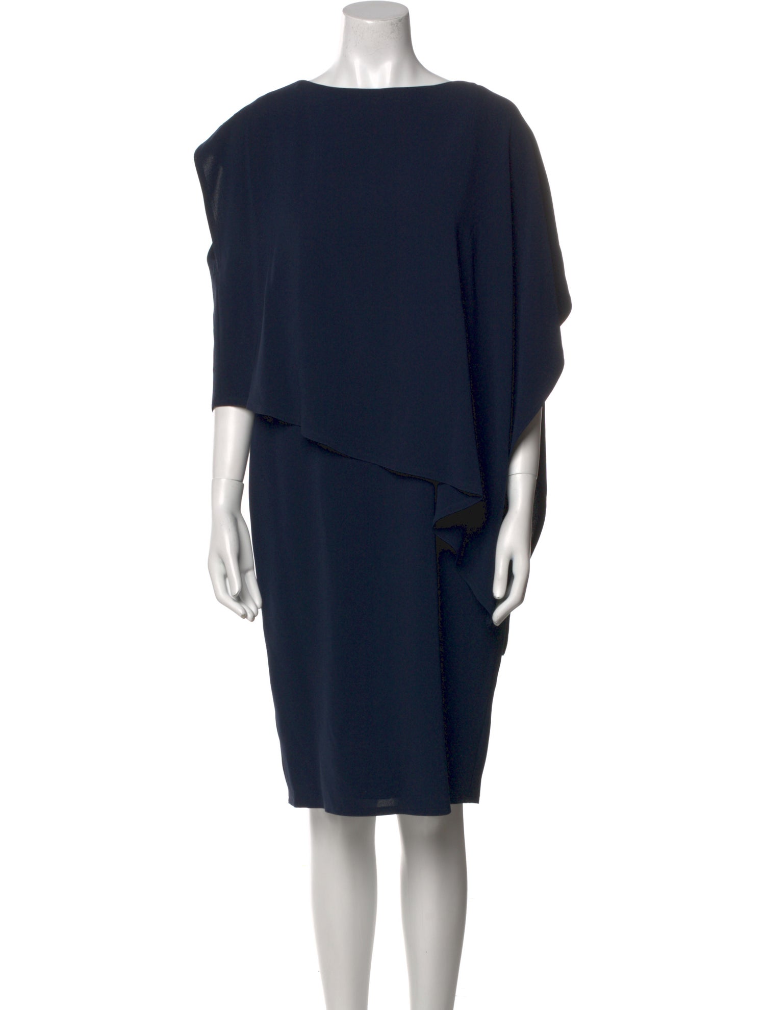Tom and Linda Platt Bateau Neckline Knee-Length Dress
