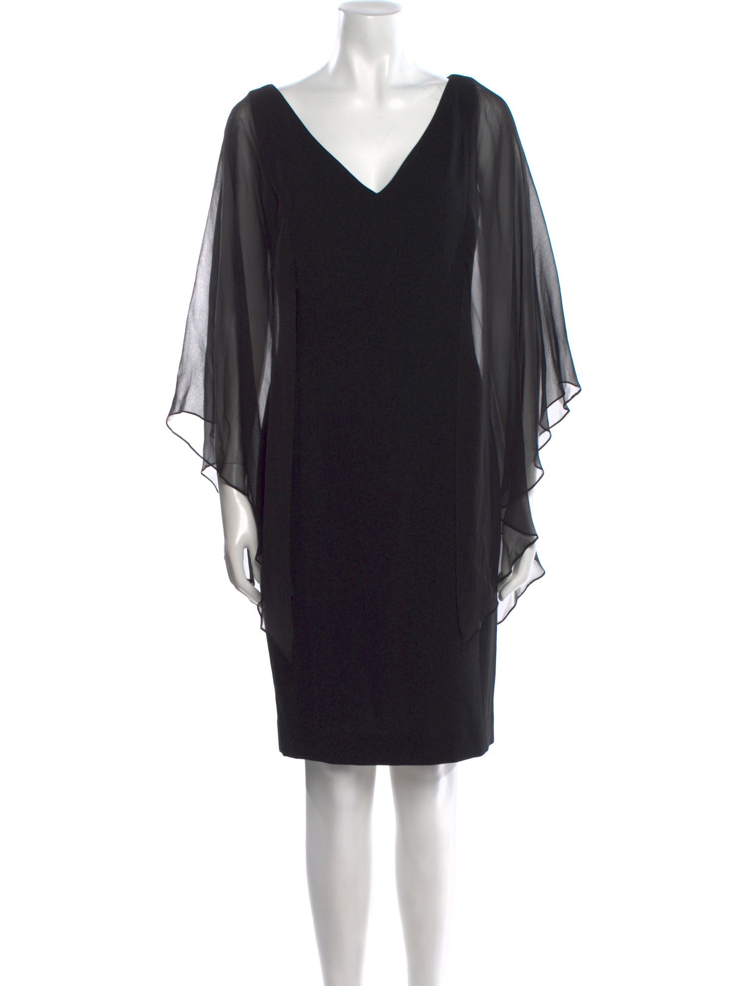 Tom and Linda Platt V-Neck Knee-Length Dress