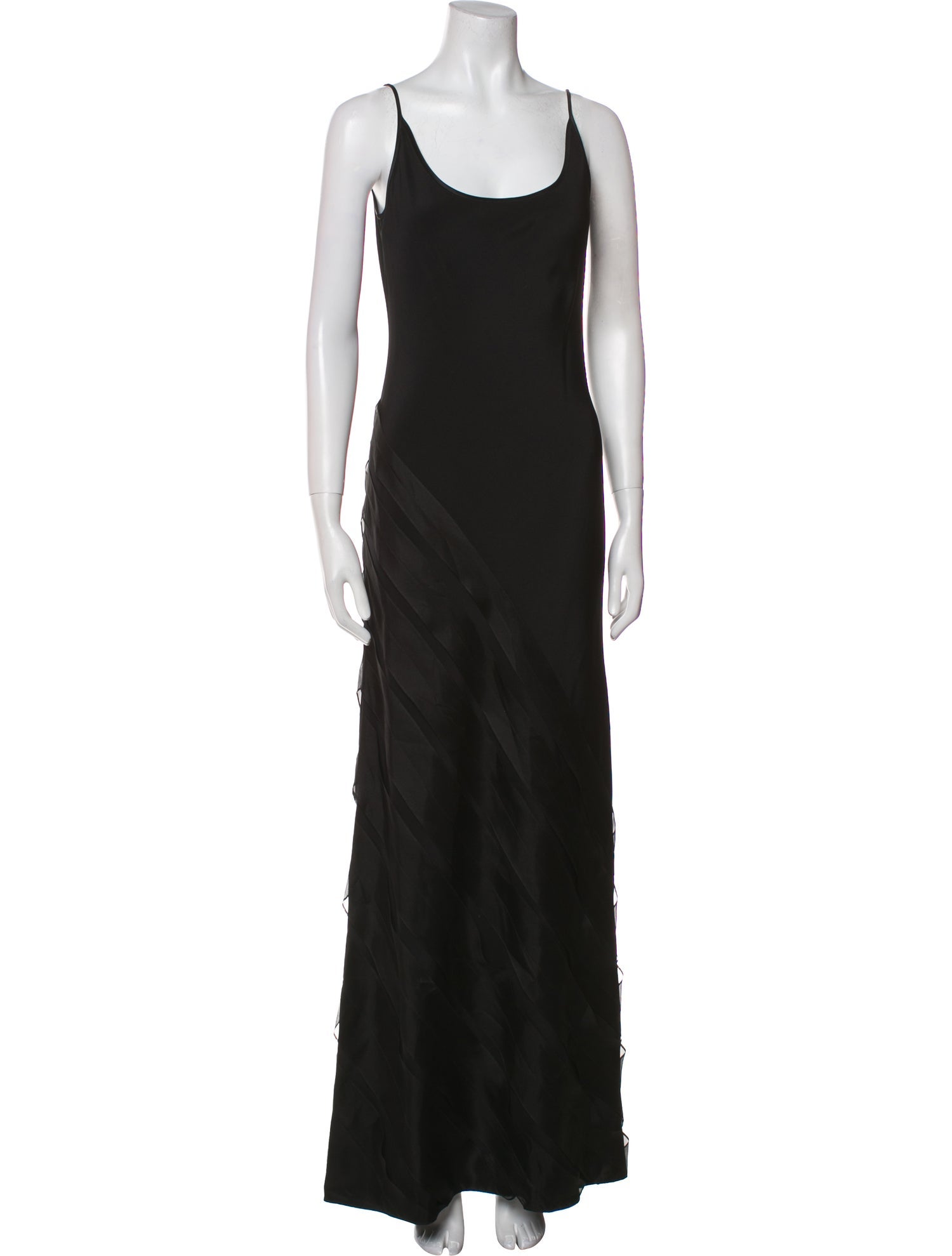 Tom and Linda Platt Scoop Neck Long Dress