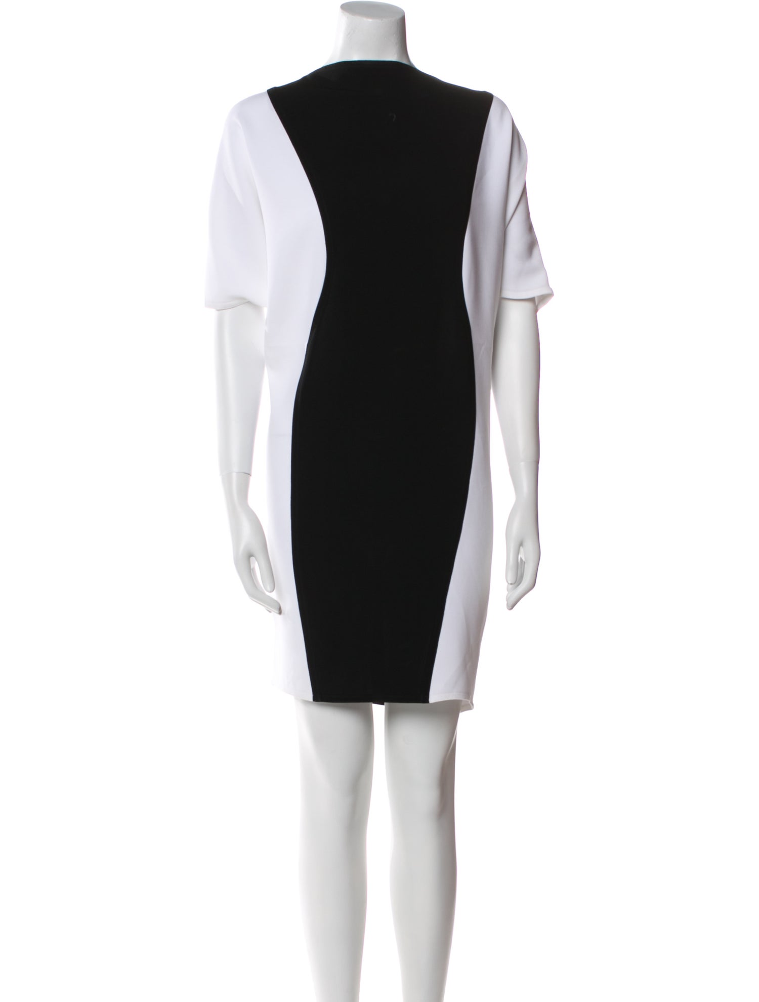 Tom and Linda Platt Bateau Neckline Mini Dress