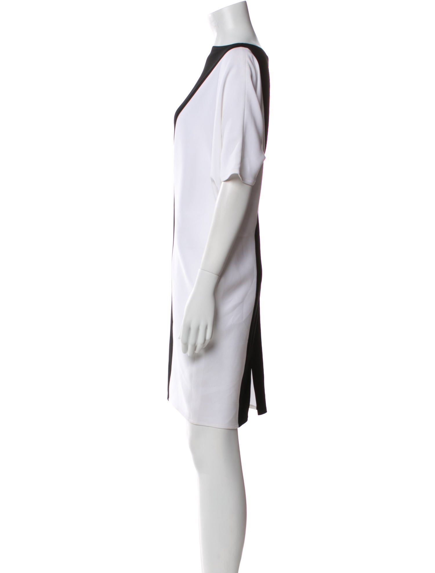 Tom and Linda Platt Bateau Neckline Mini Dress