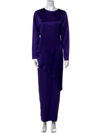 Tom and Linda Platt Crew Neck Long Dress