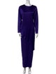 Tom and Linda Platt Crew Neck Long Dress