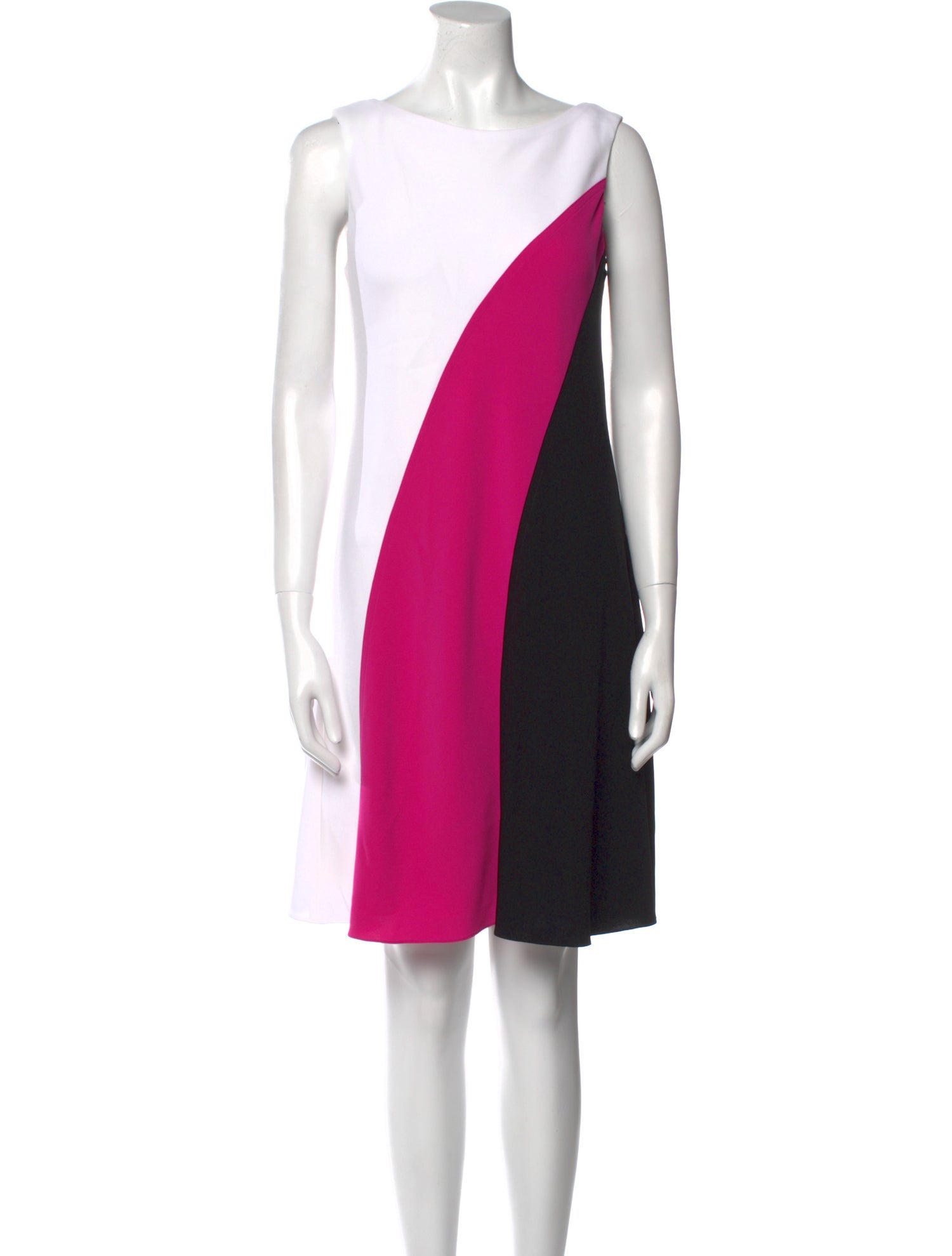 Tom and Linda Platt Colorblock Pattern Knee-Length Dress